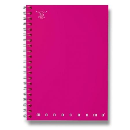 Kroužkový blok Pigna Monocromo A4, linkovaný, 70 listů, mix barev