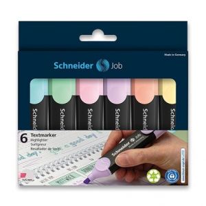 Zvýrazňovač Schneider Job Pastel sada 6 barev