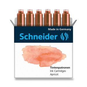 Inkoustové bombičky Schneider, 6 ks koňakové