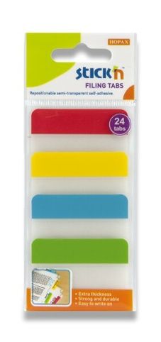 Samolepicí záložky Hopax Stick’n Clearnote 38 x 51 mm, 4 x 6 ks