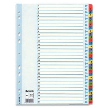 Rozlišovač Esselte Mylar 1 - 31, 31 listů