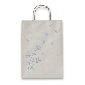 Dárková taška SADOCH Allegra Carta Erba, modrá 260 x 120 x 360 mm