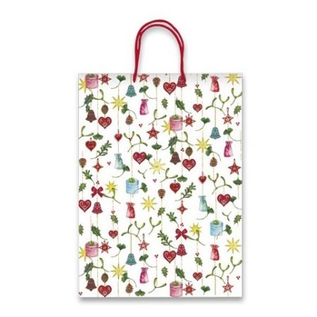 Dárková papírová taška Christmas Decorations různé rozměry 300 x 120 x 400 mm