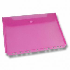 Spisovka závěsná FolderMate Clear červená, A4