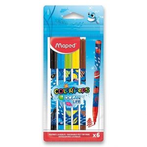 Dětské fixy Maped Color'Peps Ocean Life Decorated 6 barev
