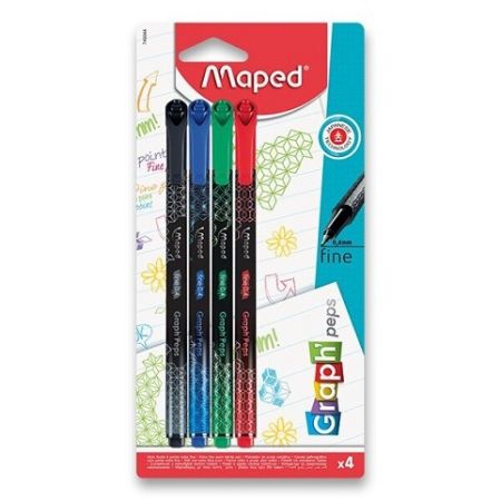 Liner Maped Graph‚Peps Deco 4 ks, základní barvy