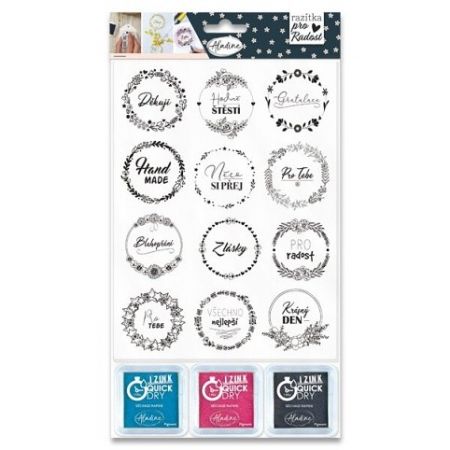 Razítka Aladine Stampo With Love Příležitosti, 12 ks