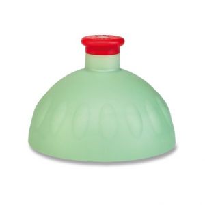 Kompletní víčko Zdravá lahev tm.olivová/červená