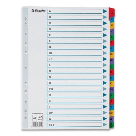 Rozlišovač Esselte Mylar A - Z, 20 listů