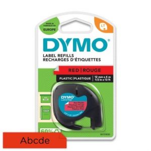 Pásky Dymo pro štítkovač LetraTag červená plastová