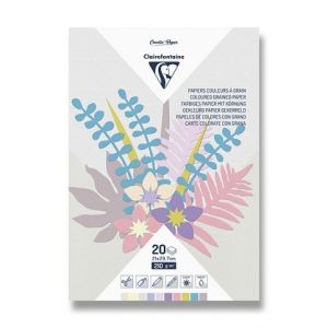 Sada kreativních papírů Avenue Mandarine 210 g, 20 listů, pastelové barvy