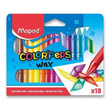 Voskovky trojhranné Maped Color&sbquo;Peps Wax 18ks