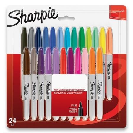 Permanentní popisovač Sharpie Fine sada 24ks