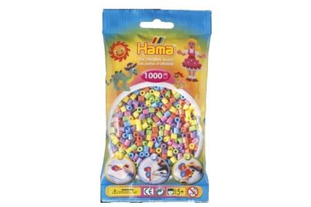 Zažehlovací korálky Hama MIDI pastelové barvy 1000ks v sáčku