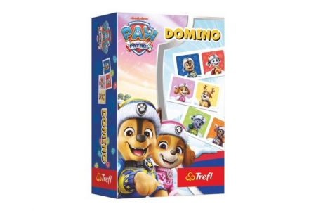 Domino papírové Tlapková patrola/Paw patrol 28 kartiček společenská hra v krabici 10x15x4c