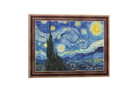 Puzzle deskové ArtFrame: Hvězdná noc - Vincent van Gogh 40x55,5cm 500 dílků ve fólii