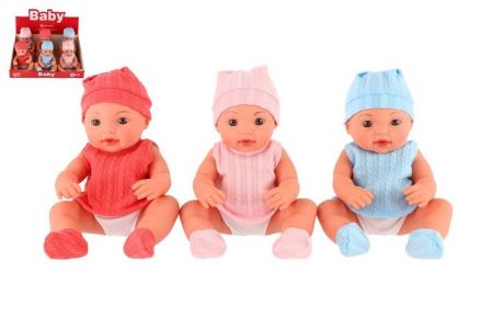 Panenka/miminko 30cm pevné tělo na baterie se zvukem