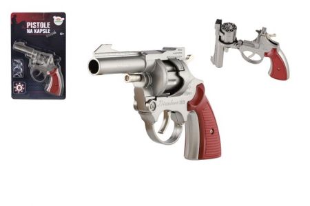 Pistole na kapsle 8 ran kov 18cm na kartě