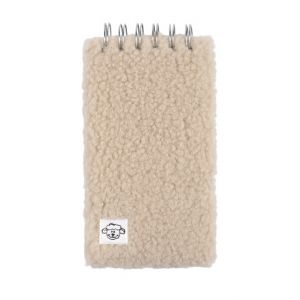 ALBI Chlupatý béžový zápisník se spirálou