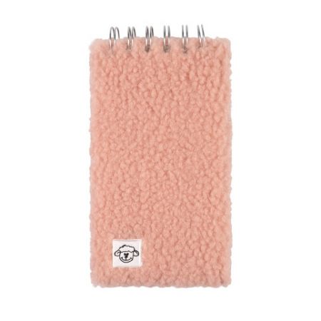 ALBI Chlupatý růžový zápisník se spirálou