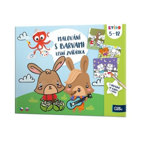 ALBI Kvído - Malování s barvami:  Lesní zvířátka