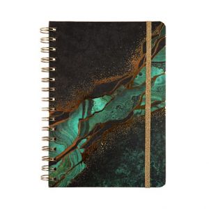 ALBI Kroužkový zápisník - Zelená abstrakce