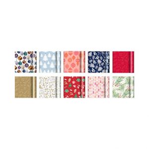 ALBI Dárkové papíry - 2 m × 70 cm - Vánoční mix