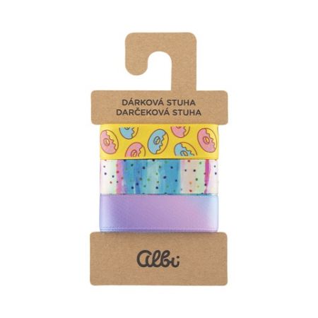 ALBI Set látkových stuh - Pro dívky (donuty)