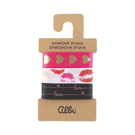 ALBI Set látkových stuh - Láska