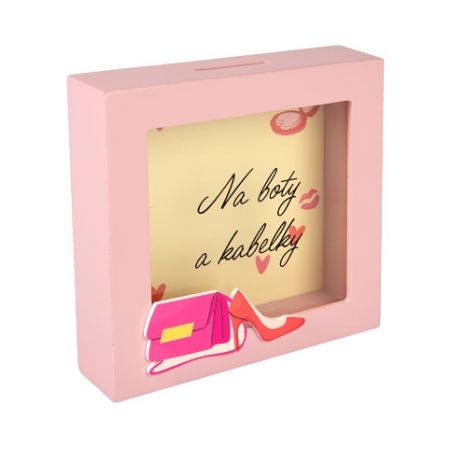 ALBI 3D pokladnička v  rámečku - Boty a kabelky