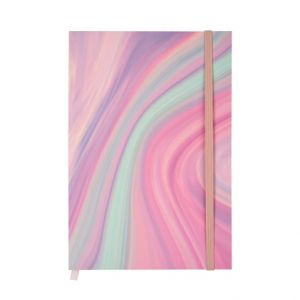 ALBI Blok s gumičkou - Pastelová abstrakce