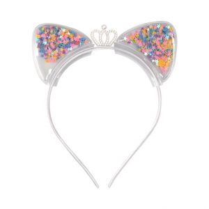 ALBI Čelenka Kočičí uši s korunkou