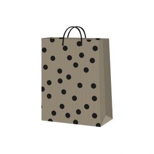 ALBI Dárková taška malá - Černé puntíky (17,8 × 9,8 × 22,9 cm)