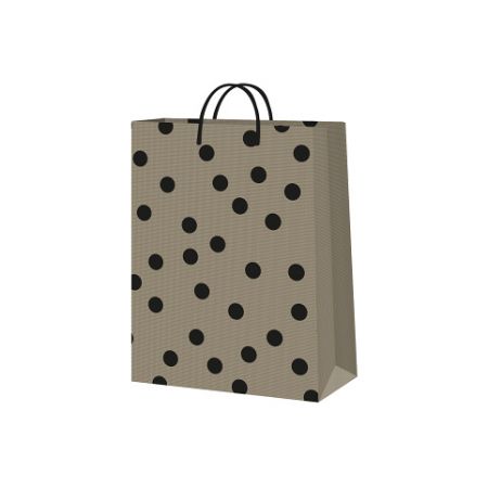 ALBI Dárková taška malá - Černé puntíky (17,8 × 9,8 × 22,9 cm)