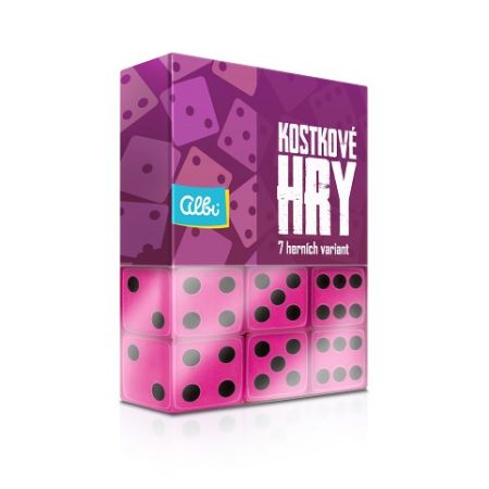 ALBI Fialové kostkové hry