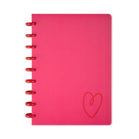 ALBI Růžový kroužkový blok - Srdce