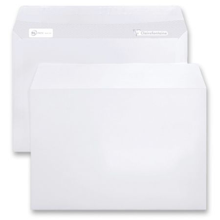 Bílá obálka Clairefontaine - C5, samolepicí, bez okénka