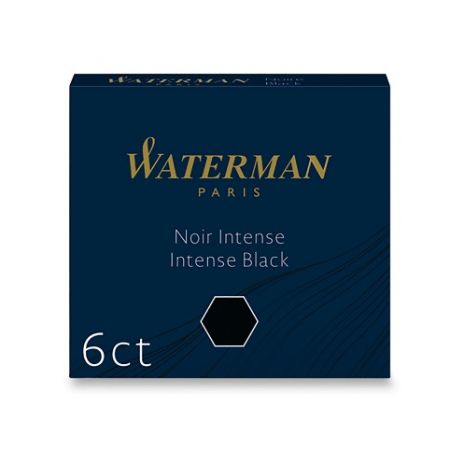Inkoustové bombičky Waterman krátké - černé
