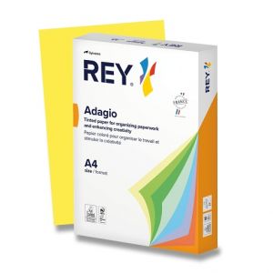 Barevný papír Rey Adagio, intenzivní sytost, 500 listů - tmavě žlutý
