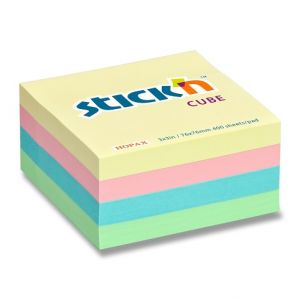 Samolepicí bloček Hopax Stick’n Pastel Notes - 76 × 76 mm, 400 listů
