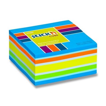 Samolepicí bloček Hopax Stick’n Notes Neon 76 x 76 mm, 400 listů - modrý