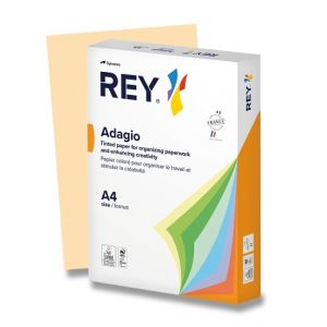 Barevný papír Rey Adagio, pastelový, 500 listů - pískově žlutá