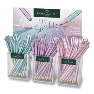 Grafitová tužka Faber-Castell Sparkle - stojánek, 144 ks, tvrdost B