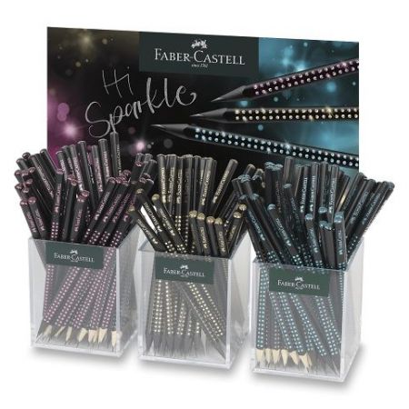 Grafitová tužka Faber-Castell Sparkle Midnight - stojánek