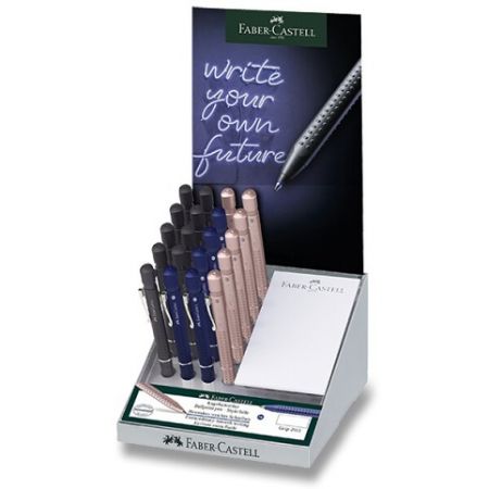 Kuličkové pero Faber-Castell Grip 2011 - XB, stojánek 20 ks, mix barev