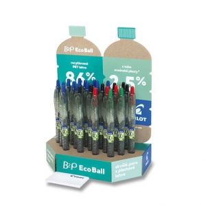 Kuličkové pero Pilot B2P Ecoball - stojánek, 24 ks
