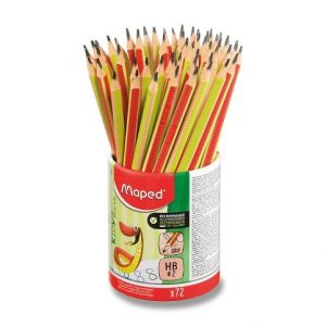 Grafitová tužka Maped Kidy Learn Grip - tvrdost HB, stojánek 72 ks