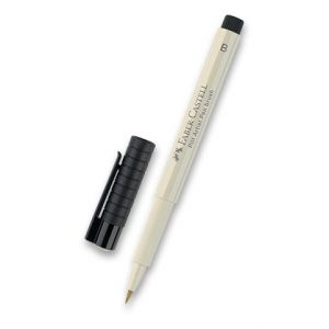 Popisovač Faber-Castell Pitt Artist Pen Brush - černé a šedé - 270, warm grey I