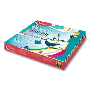Popisovače na tabuli Maped - školní sada, 168 ks