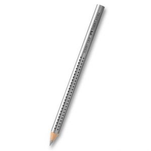 Pastelka Colour Grip Jumbo Metallic - stříbrná